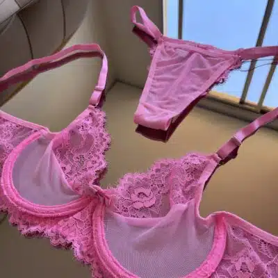 conjunto vick em tule e renda com aro